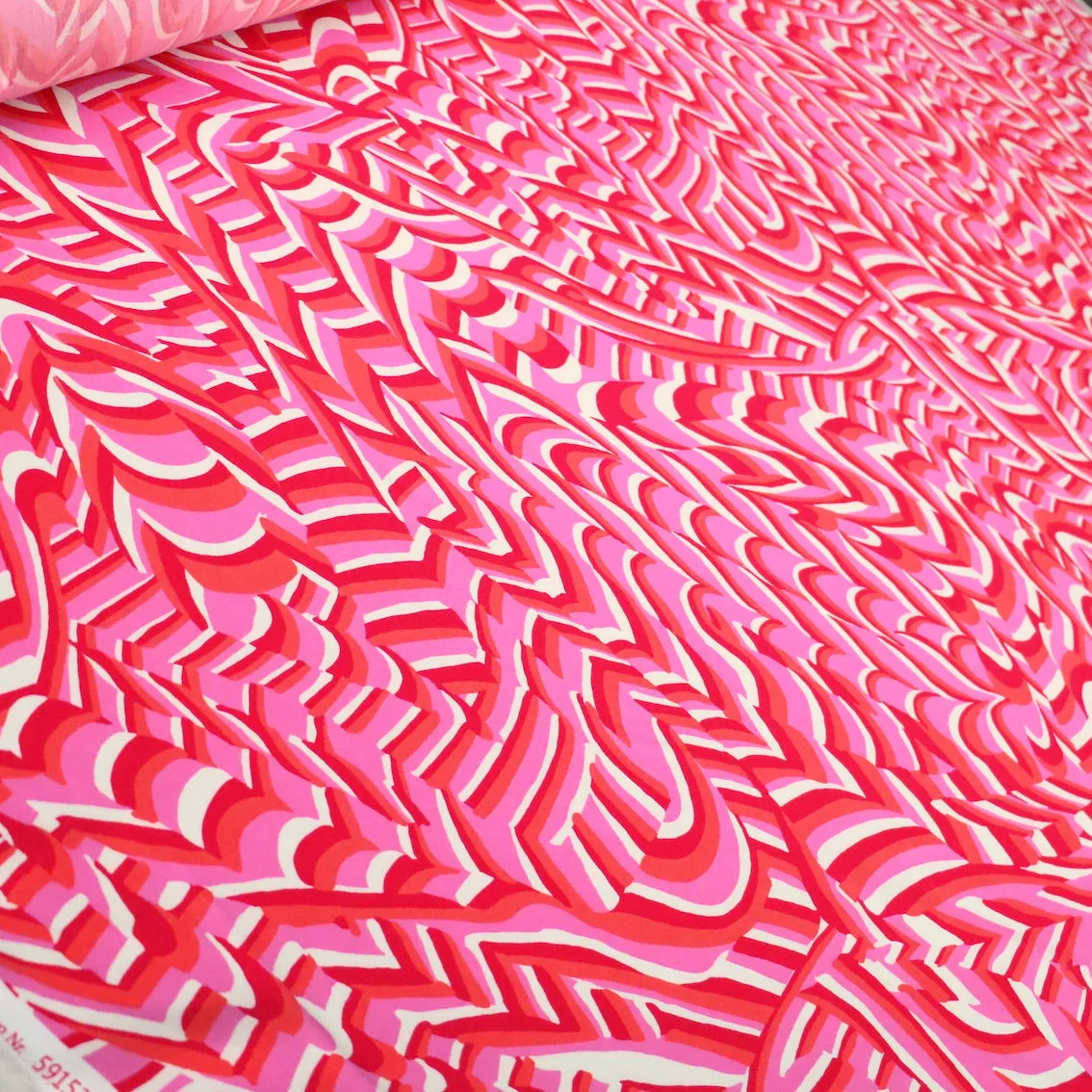 Berry Twist Viscose Poplin