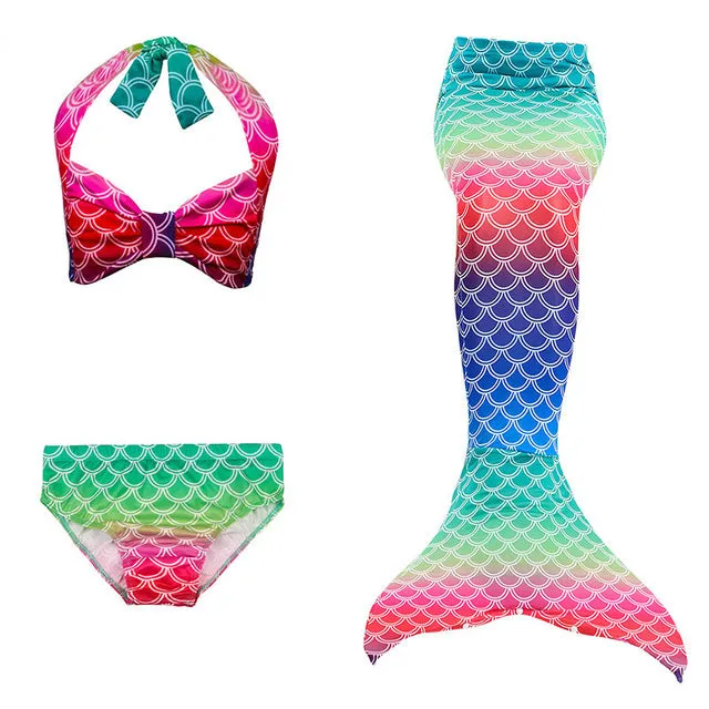 Girls Mermaid Tails Swimming Dresses Cosplay Costume Beach Clothes Little Children Mermaid Swimsuit for Kids Swimmable Costumes