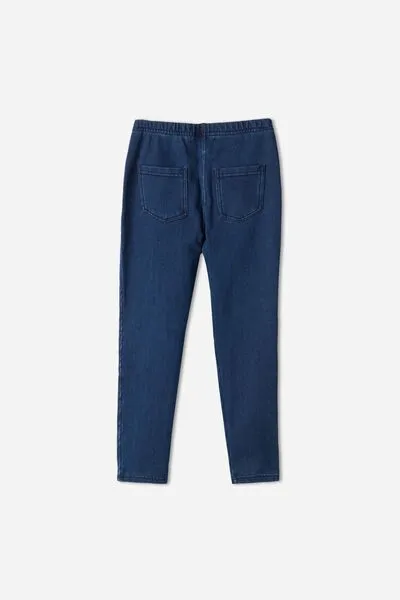 Girls Thermal Denim Leggings