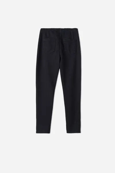 Girls Thermal Denim Leggings