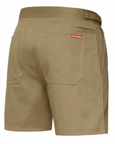 Hard Yakka Cotton Drill Utility Shorts Zip Fly Y05501 - Khaki - 112 Stout