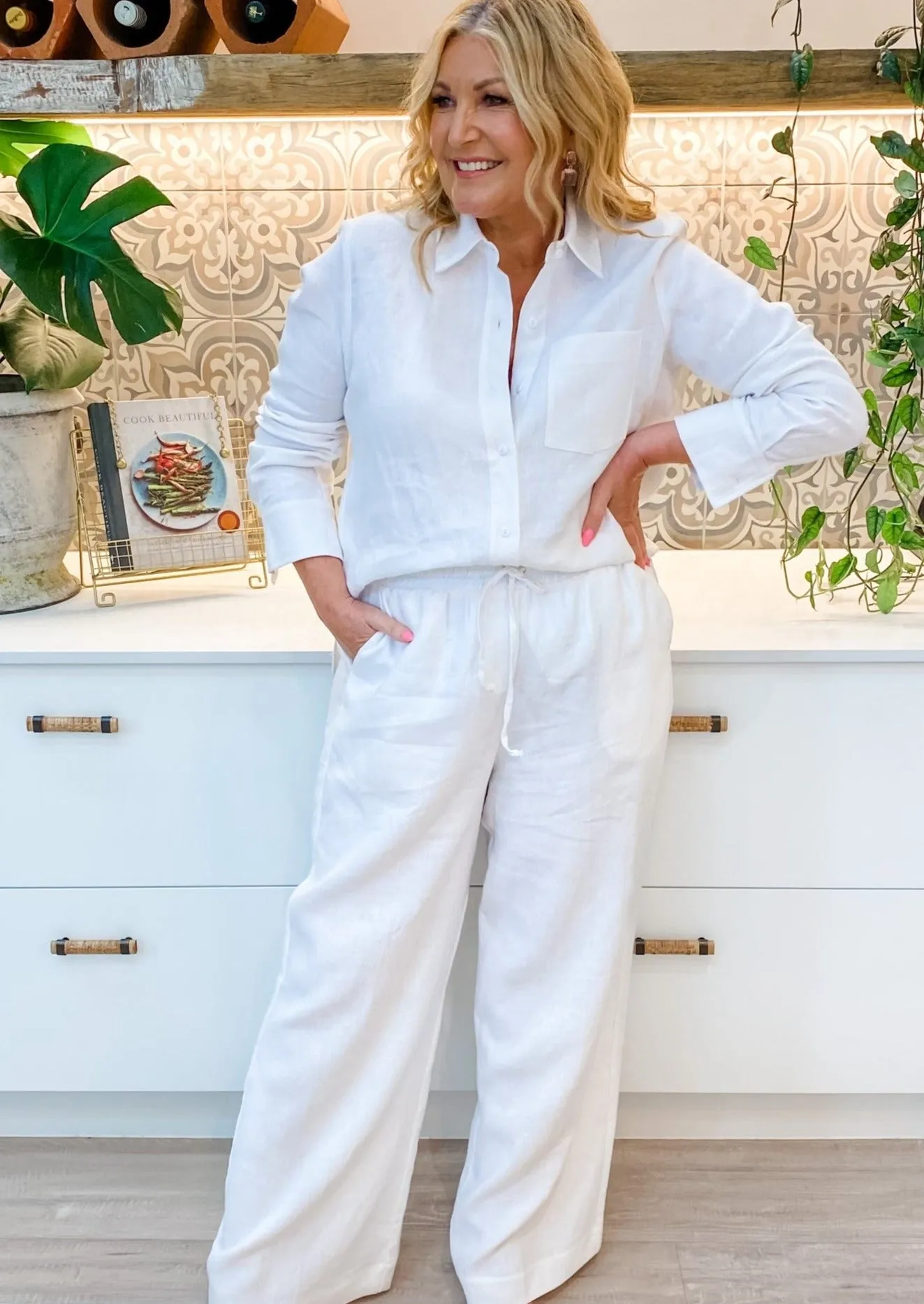Iris May Pant in White