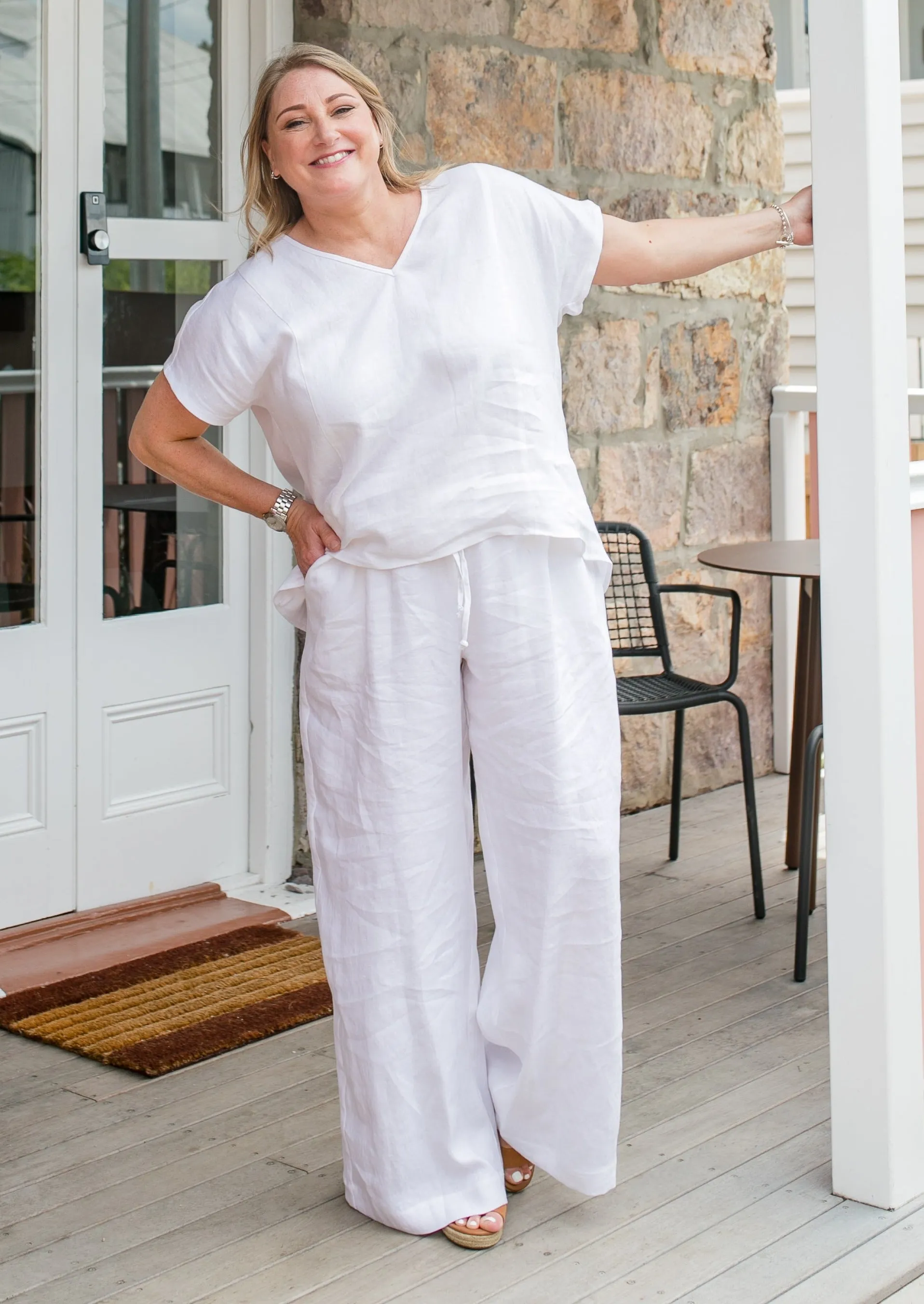 Iris May Pant in White