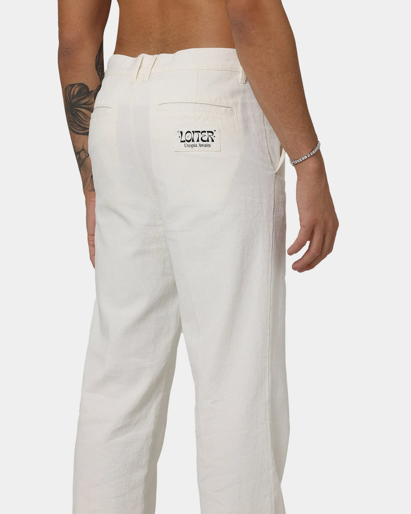 Loiter Utopia Linen Pants Ecru