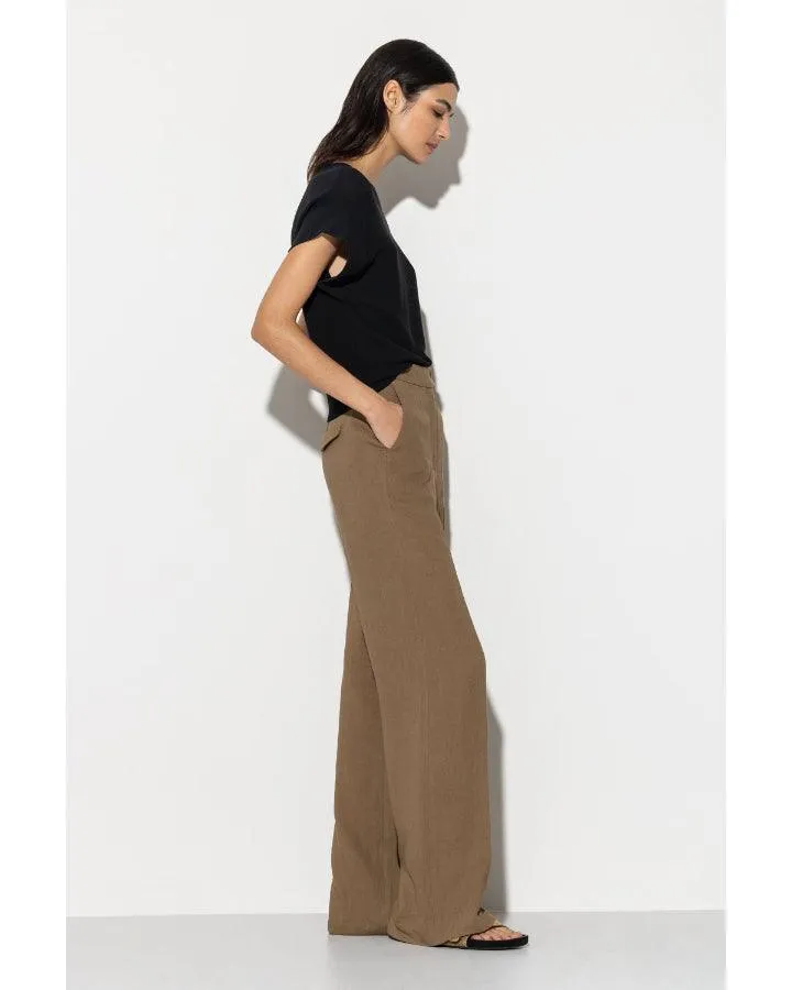 Luisa Cerano Wide Leg Linen Pant