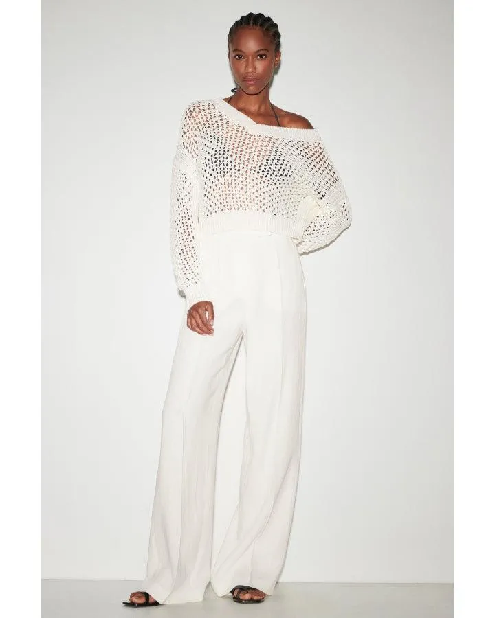 Luisa Cerano Wide Leg Linen Pant