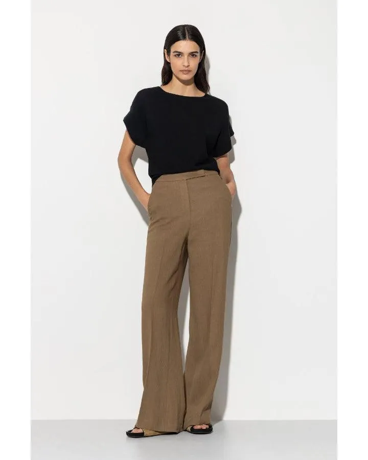 Luisa Cerano Wide Leg Linen Pant