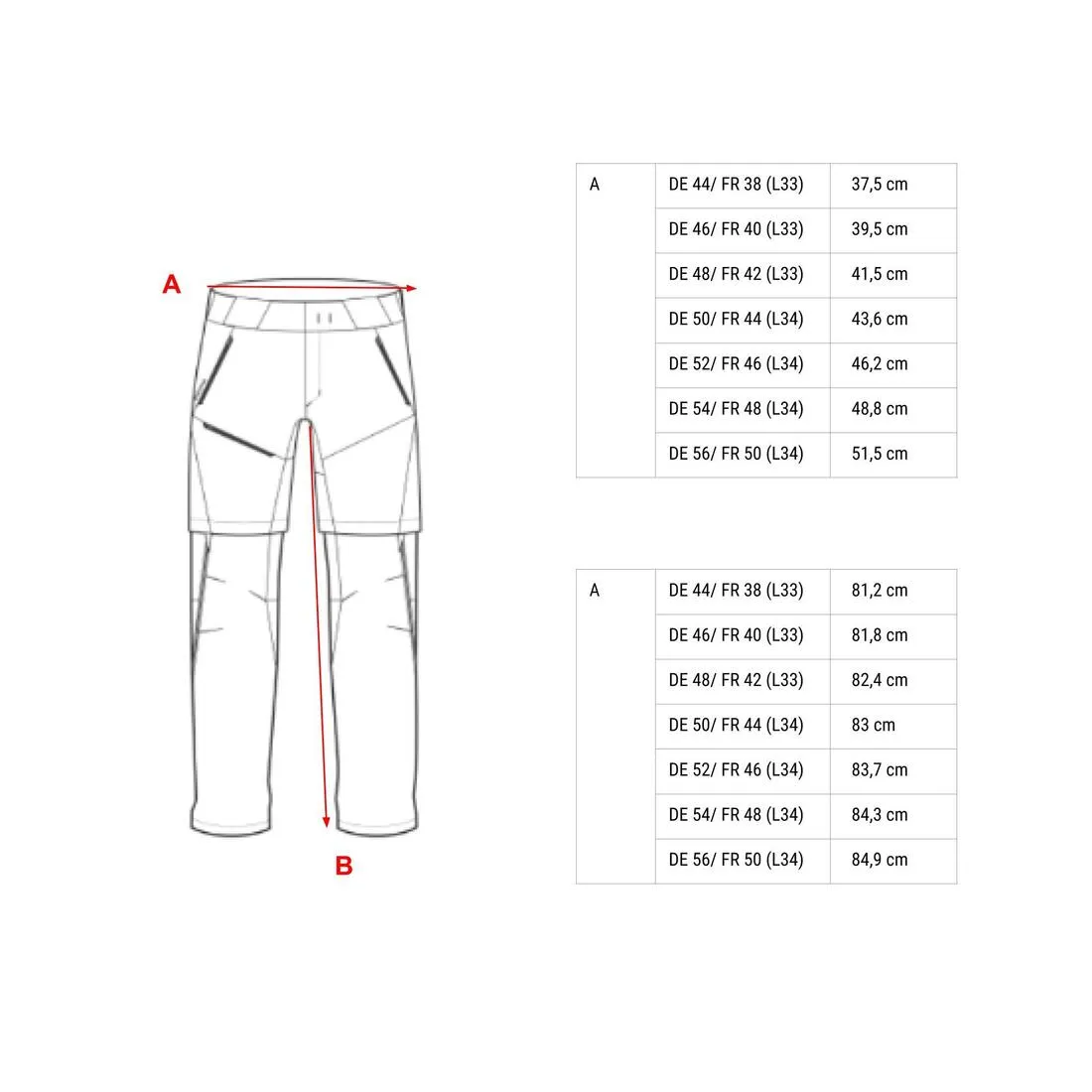 Men's Hiking Trousers - MH550
