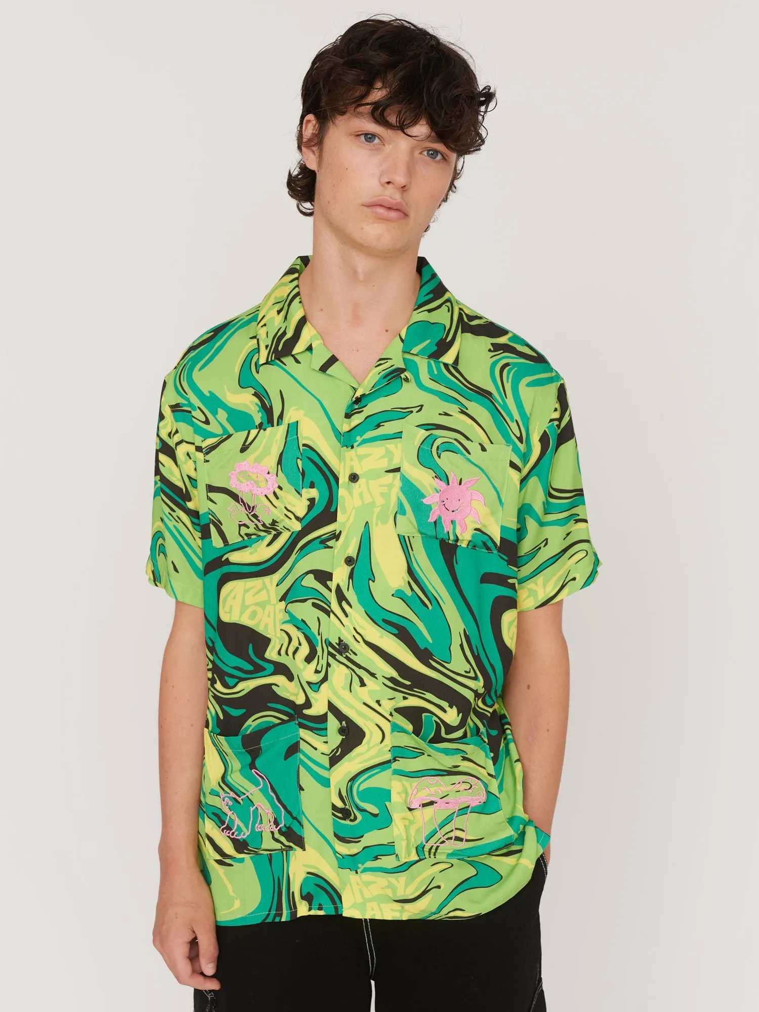 Paint Swirl Bowling Shirt