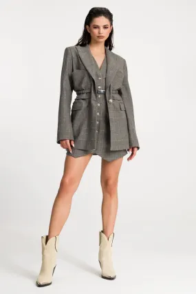 'Remi' Convertible Belted Wool Blazer
