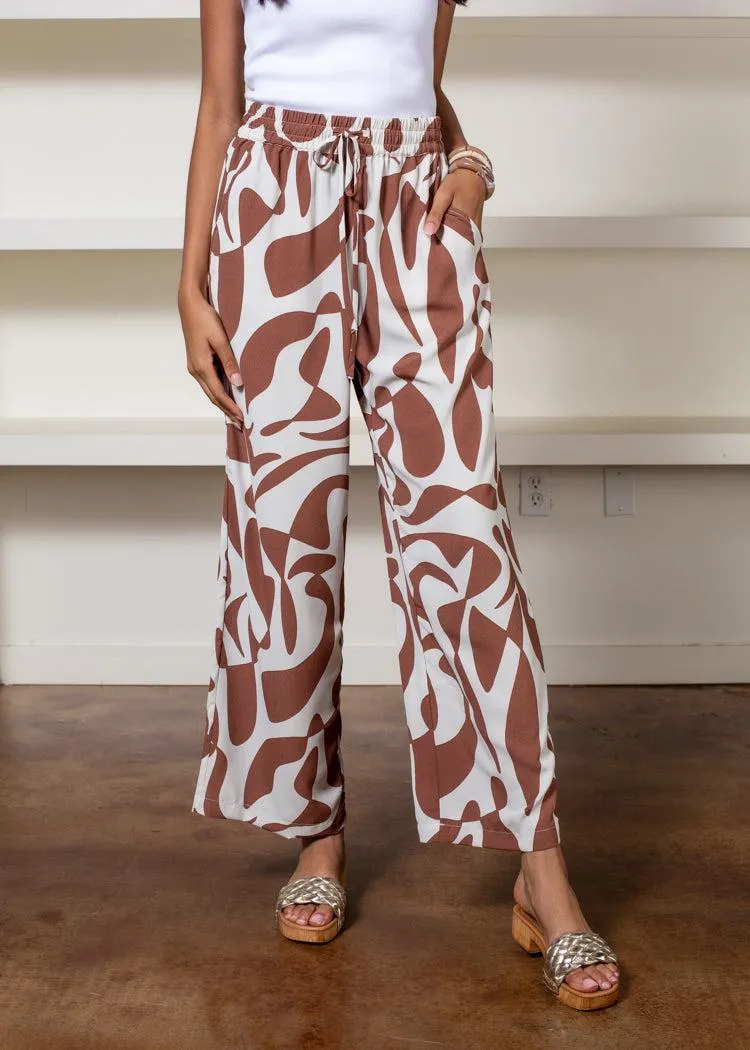 Sanctuary Mirage Pull On Print Pant- Lion River