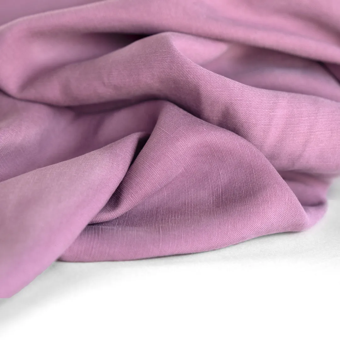 Slubby Lyocell Linen Twill - Petal