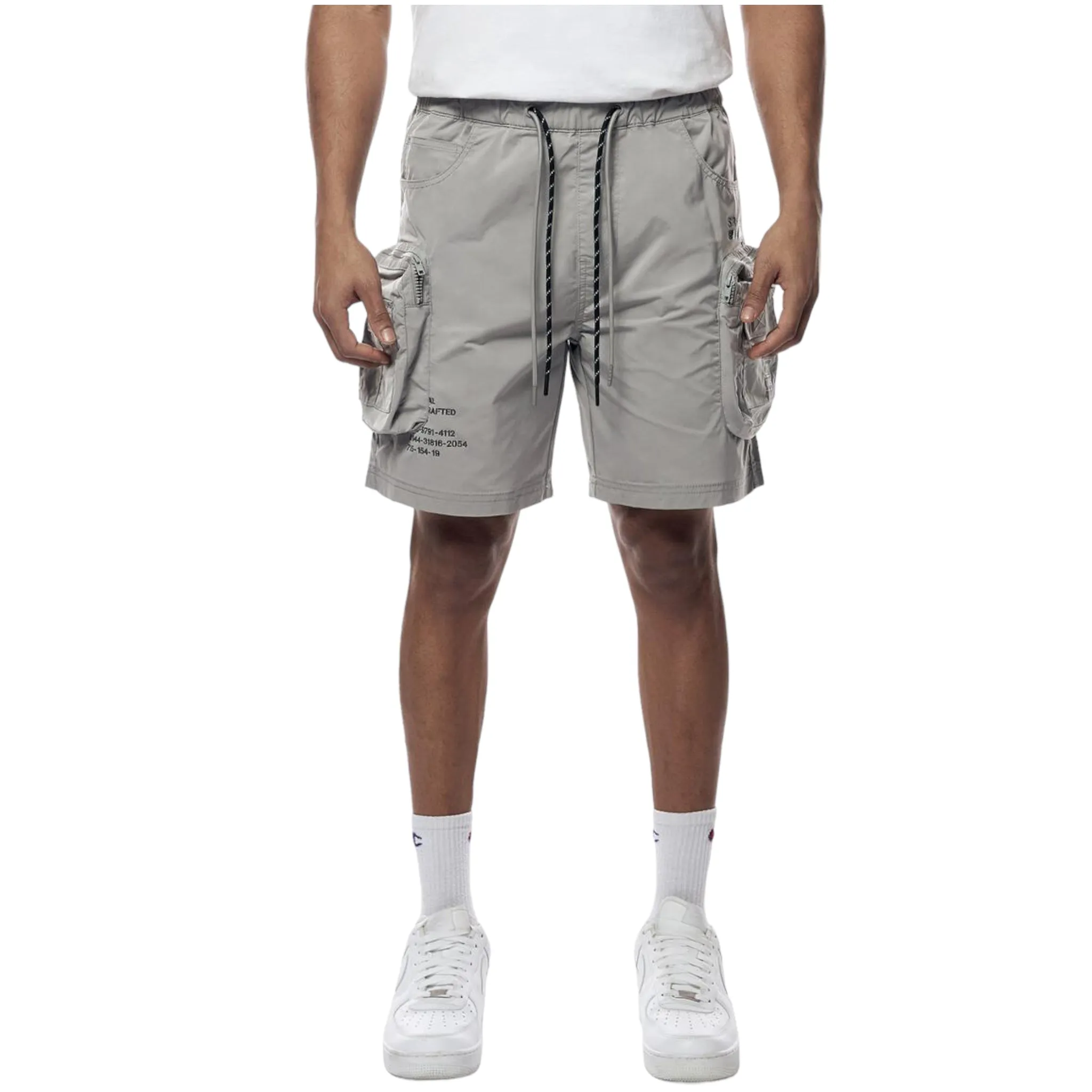 SMOKE RISE: Nylon Utility Shorts WS23182