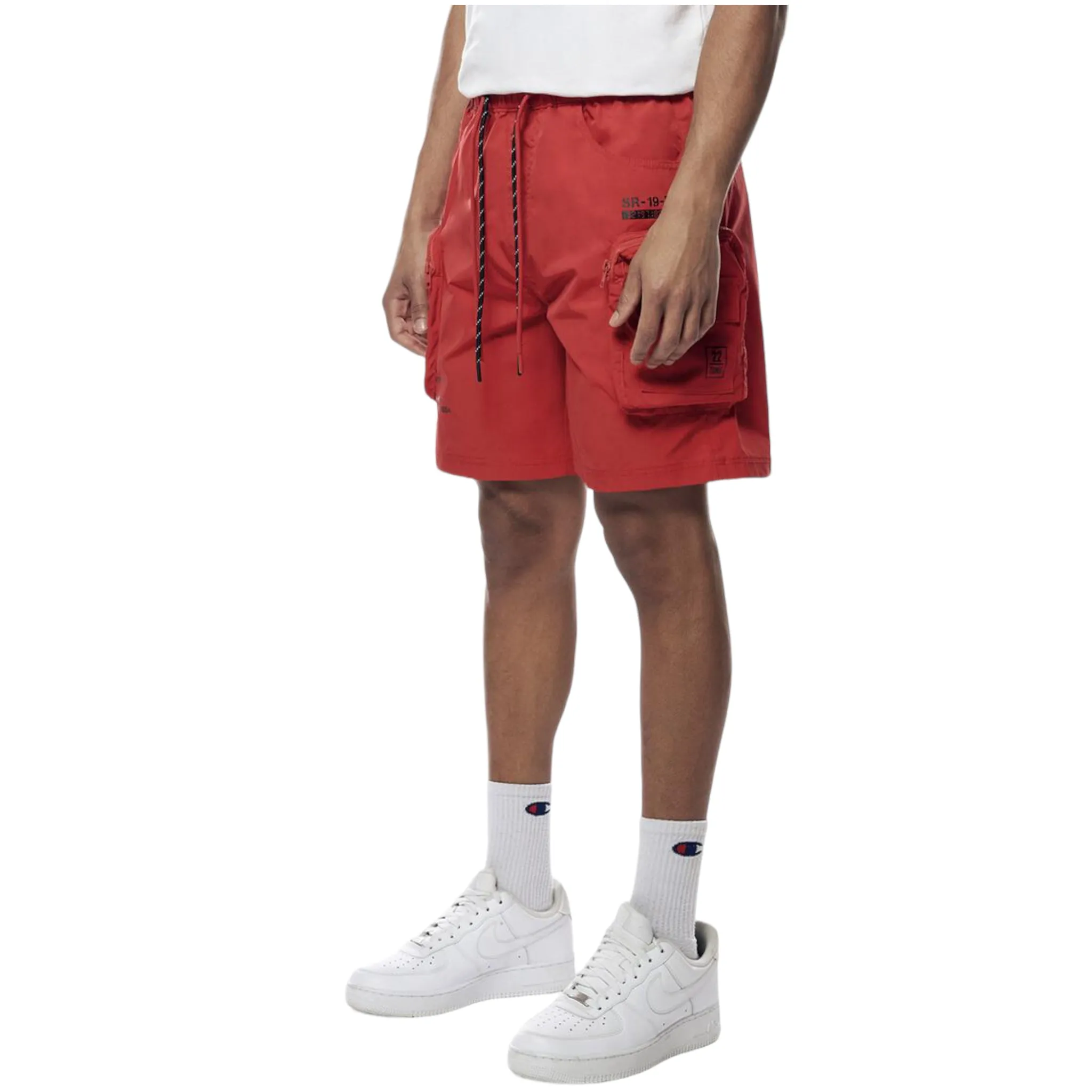 SMOKE RISE: Nylon Utility Shorts WS23182