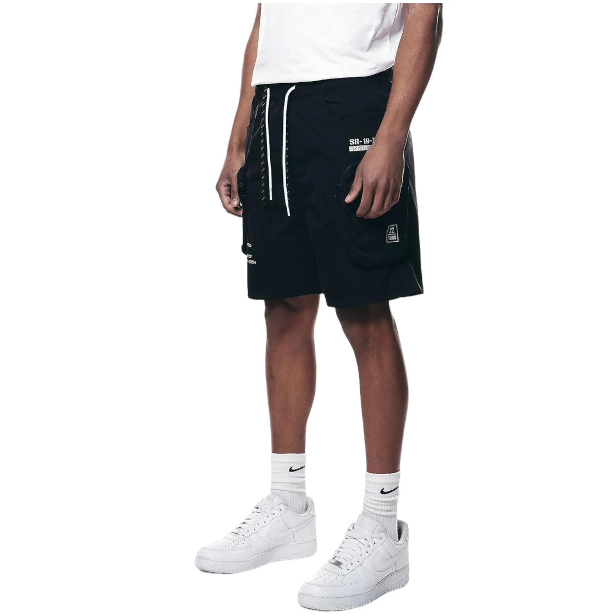 SMOKE RISE: Nylon Utility Shorts WS23182