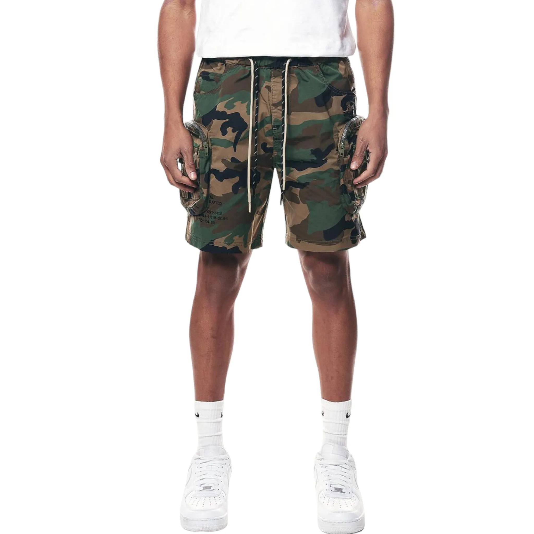 SMOKE RISE: Nylon Utility Shorts WS23182