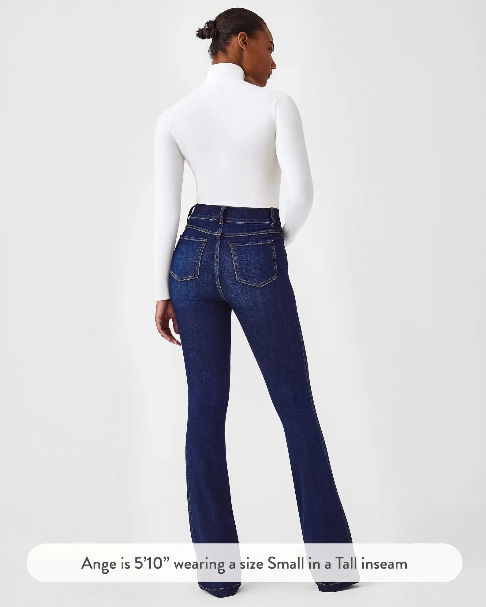 Spanx Petite Flare Jeans Midnight Shade