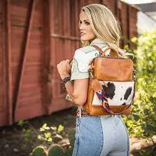 STS RANCHWEAR COWHIDE BASIC BLISS BACKPACK