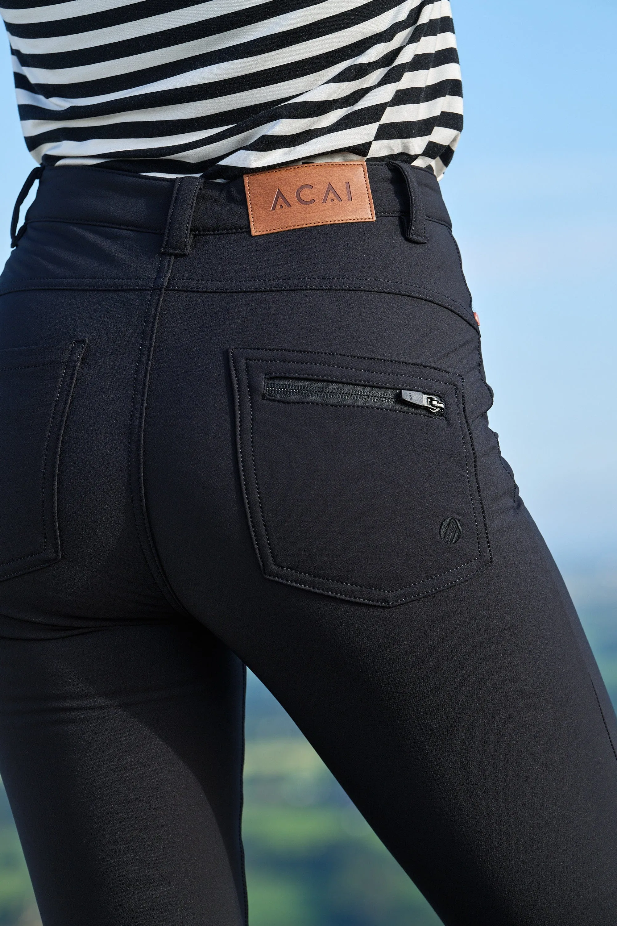 Thermal Skinny Outdoor Trousers - Black