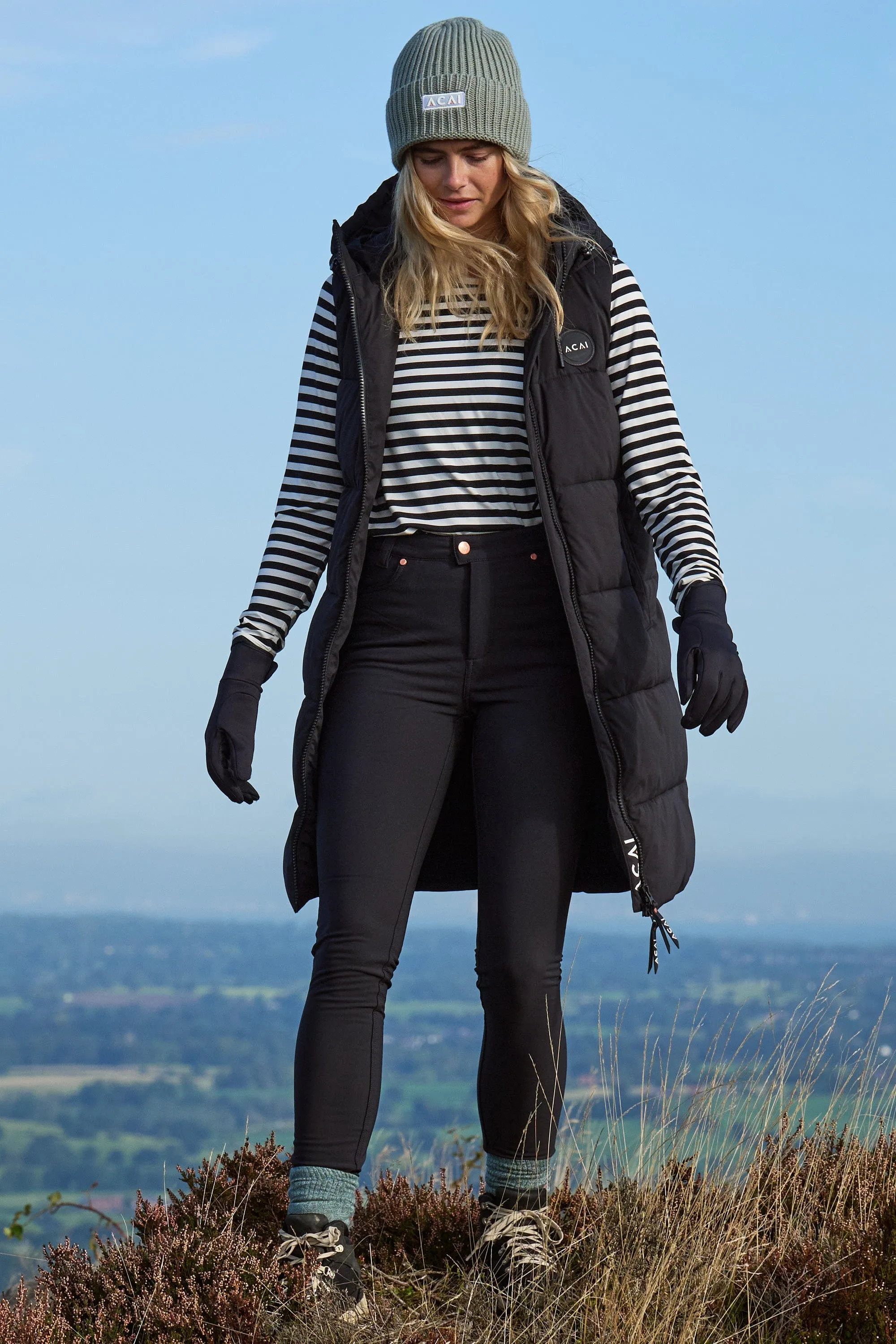 Thermal Skinny Outdoor Trousers - Black