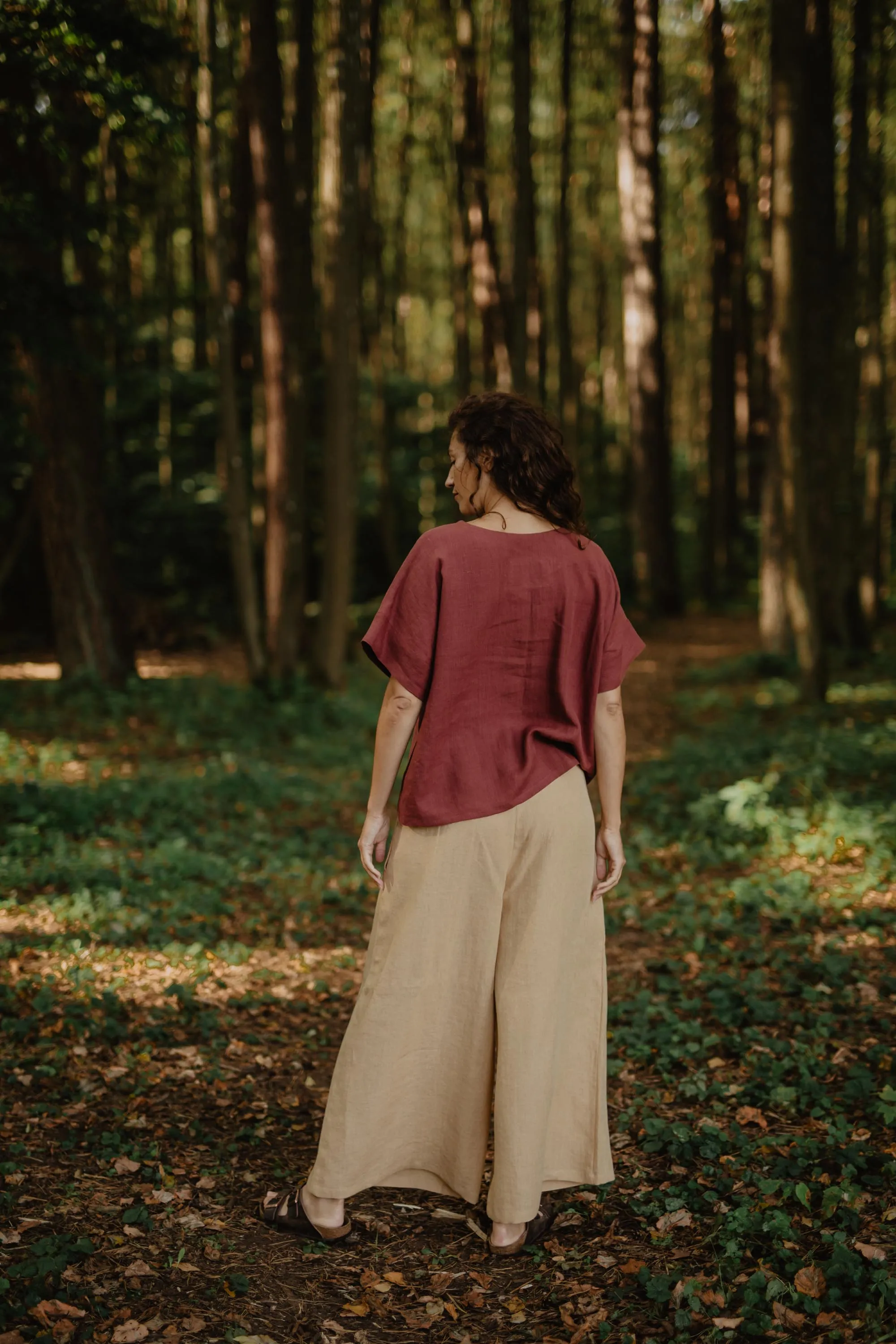 Wide linen pants ISABELLA