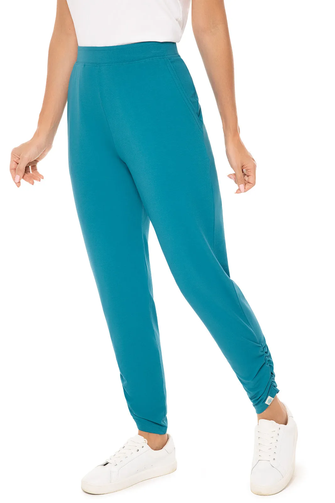 Women's Cafe Ruche Pants | Tahitian Teal