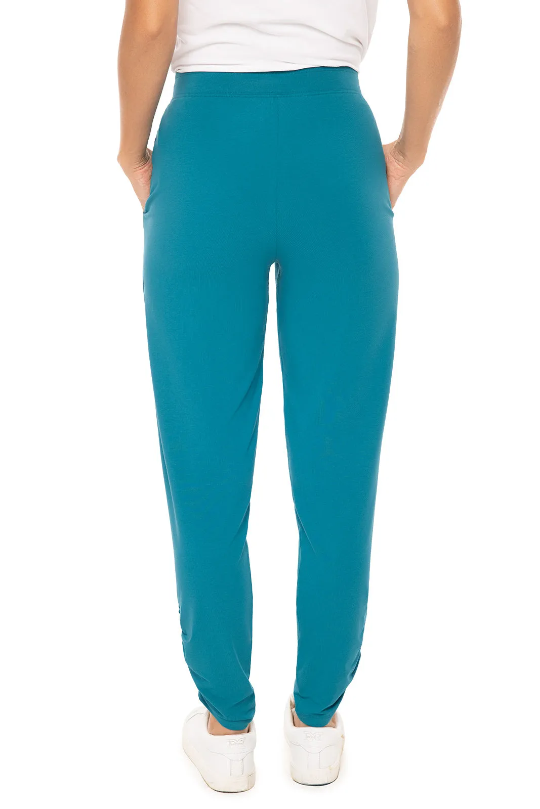 Women's Cafe Ruche Pants | Tahitian Teal
