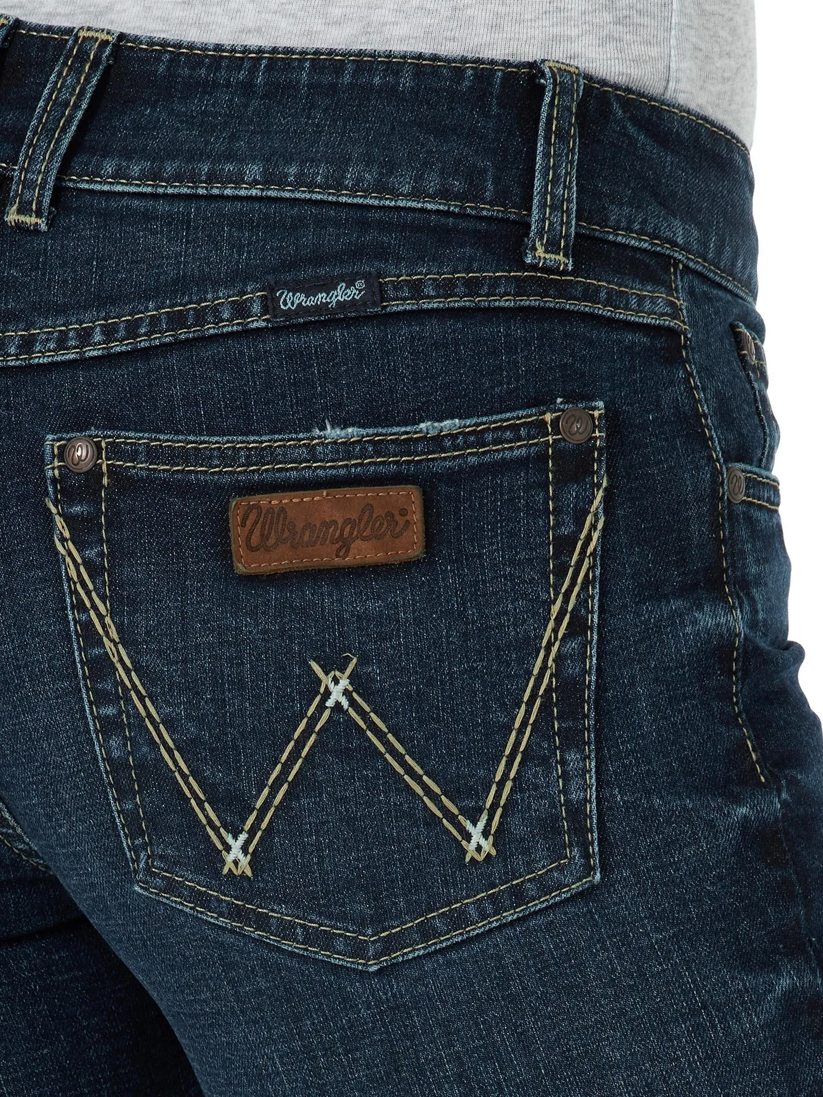 Wrangler Womens Retro Mae Mid Rise Flare Leg Jeans