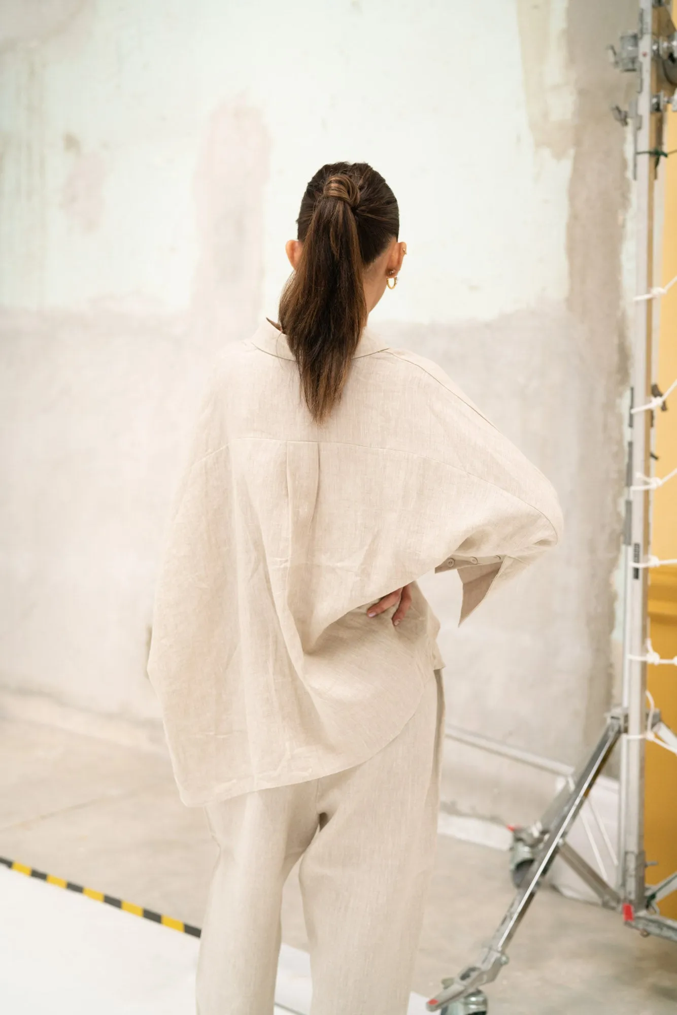 Zoe Linen Pants in Sand